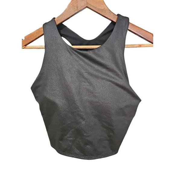 Athleta Conscious Crop Bikini Top Black Size M - Picture 4 of 7